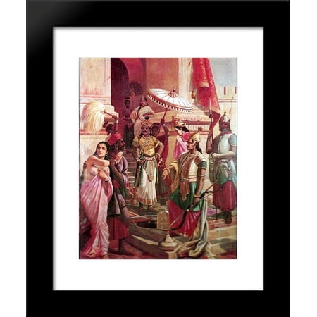 Victory of Meghanada 20x24 Framed Art Print by Ravi Varma, Raja
