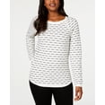 thumbnail image 3 of Karen Scott Women's Textured Sweater White Size XX-Large, 3 of 3