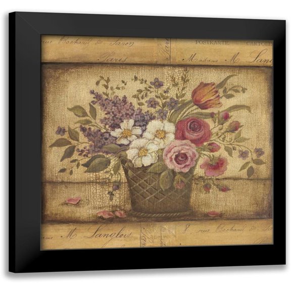 Poloson, Kimberly 12x12 Black Modern Framed Museum Art Print Titled - Paris I