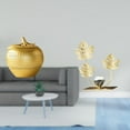 thumbnail image 2 of Escultura de fruta, figura de metal, flores, figuras artísticas, resina, adorno de hierro, decoración con base estable, adecuada para sala de estar, d, 2 of 8