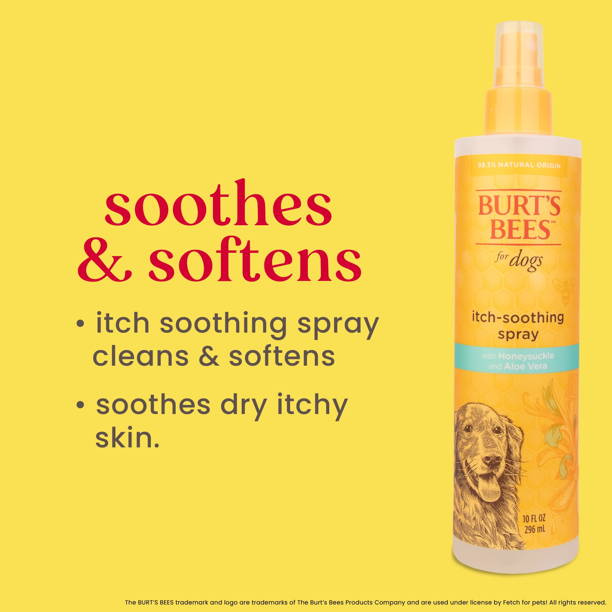 Burt's Bees Natural Pet Care Dog and Puppy Anti-Itch Spray 10 oz.