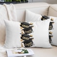 thumbnail image 2 of Graduate Pillow Covers 24"x36", Funny Words Modern Art Soft Brushed Microfiber Breathable Throw Pillow Covers, Decorative Pillowcase with Zipper for Couch Sofa Bedroom Living Room, 2 of 9