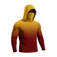 thumbnail image 5 of CUKOLSXA Men's Athletic Hoodies, Thin Hoodies for Men, Hiking Shirt, UPF 50+ Sun Hoodie Mens Gradient Color Long Sleeve Sunshine Protection Fishing Shirts Rash Guard Outdoor Sun Shirt, Orange, XXL, 5 of 5
