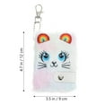 thumbnail image 3 of SHISUYAN Adorable Plush Cover Notebook for Girls with Keychain Attachment and Blank Pages for Writing Multi, 3 of 8