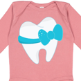 thumbnail image 4 of Inktastic Tooth with a Bow Boys or Girls Long Sleeve Baby Bodysuit, 4 of 5