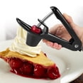 thumbnail image 2 of Cheer Collection One Hand Cherry and Olive Pitter with Splash Guard and Locking Handle, Black, 2 of 6