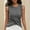 Dark Gray, variant on LADIGASU Women's Solid Color Blouses Round Neck Camisoles Pullover able Tank Top