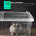 thumbnail image 2 of Langgg 10Pcs Reptiles Feeding Container Transparent Viewing High-Strength Insect Supplies Raising Boxes Household Pet Food Storage Black White, 2 of 6