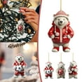 thumbnail image 4 of Christmas Ornaments Clearance Home Decorations Cute Bear Christmas Scene Decoration Pendant, 4 of 4