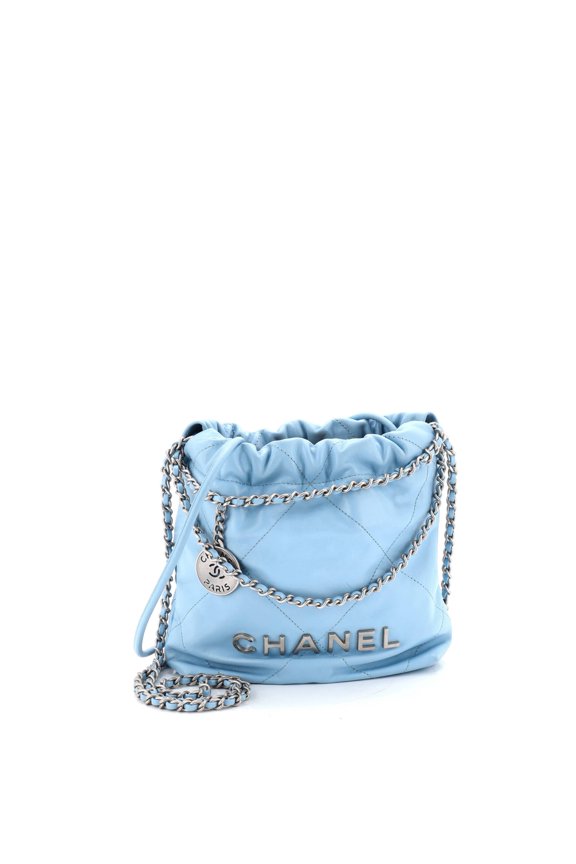 Pre-Owned 22 Chain Hobo Quilted Calfskin Mini By Rebag