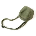 thumbnail image 4 of Canvas Shell Hobo Bag Zipper Unisex Washable Solid Handbag Pouch (Black), 4 of 10