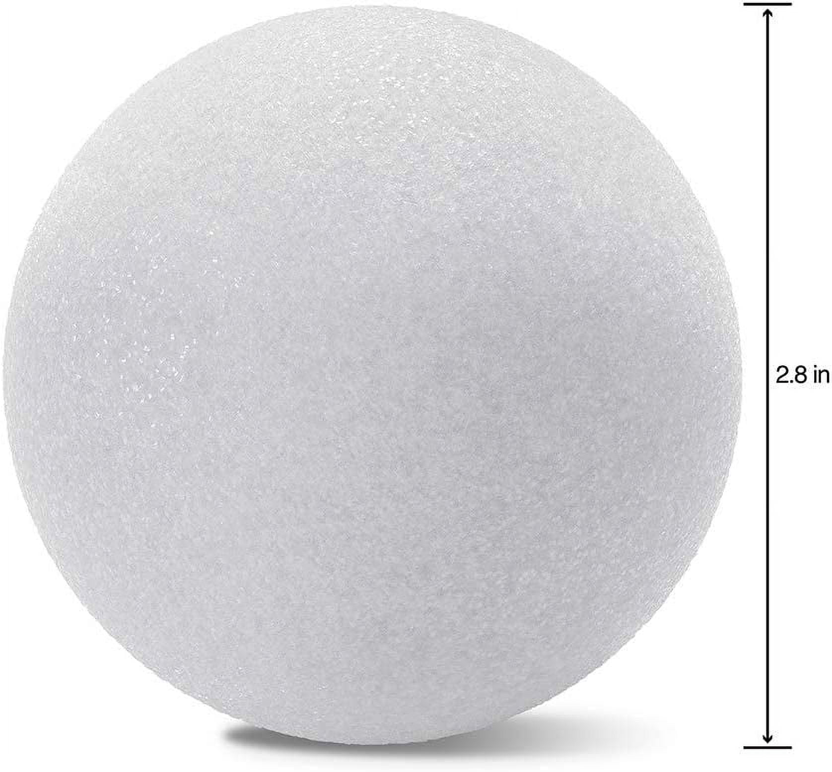 Smooth Foam 6-inch Ball for Crafts - Bulk 8 Pack - Plasteel Brand - Made in  The USA