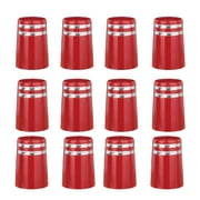 12 Pieces Durable Golf Ferrules Size .370 End Caps Taper Tip Adapter for Taper Red