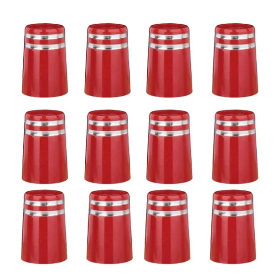 12 Pcs 0.355'' Golf Ferrules Golf Club Shaft Taper Tip Adapter Golf Taper Tip Red