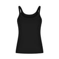 thumbnail image 3 of UPPADA Women's Criss Cross Halter Crop Tops Cute Keyhole Shirts Sleeveless Ribbed Knit Tank Top Summer Casual Slim Y2k Tank Tees,Tank Top for Women Plus Size Black,M, 3 of 6