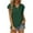 Green, variant on BJUTIR T Shirts For Women Graphic Tees Summer Loose Top V Neck Pleated Sleeve Solid Color T Shirt