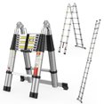 thumbnail image 1 of TOPWIRE 5m Escalera Telescópica Aluminio Plegable Bastidor en A multiusos, 1 of 6