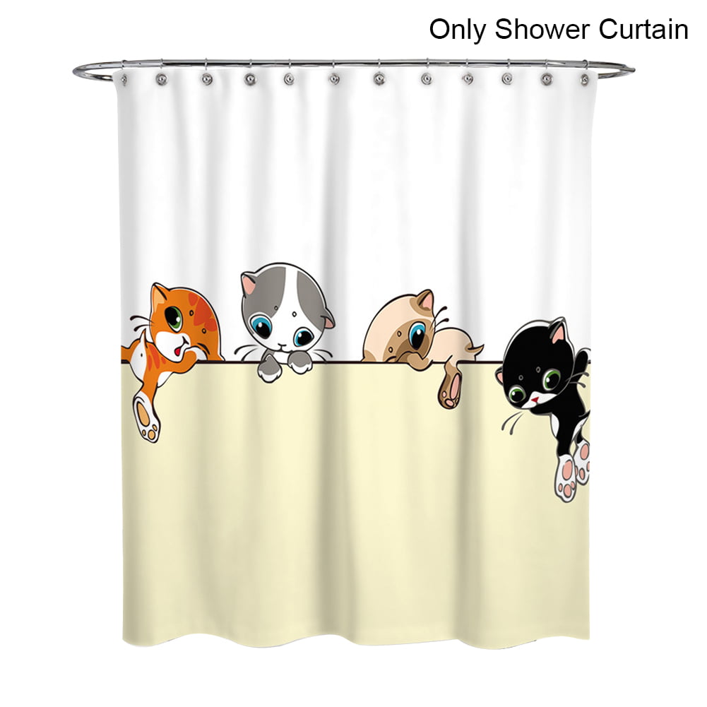 Dachshund skateboarding Shower Curtain Bathroom Decor Fabric & 12hooks 71x71in 
