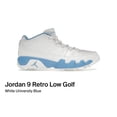 thumbnail image 4 of Ni - ke FJ5934-101 Men’s 8 Ni - ke Air Jordan 9 Retro Low Golf Shoes Carolina Blue 2024, 4 of 5