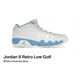 thumbnail image 4 of Ni - ke FJ5934-101 Men’s 8 Ni - ke Air Jordan 9 Retro Low Golf Shoes Carolina Blue, 4 of 5