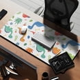 thumbnail image 2 of Long Mouse Pads for Desk,White Cartoon Dinosaurs Bones Pattern Desk Mats on Top Of Desks, Desk Mouse Pad Extra Large with 3mm Non-Slip Base and Stitched Edge for Gaming,Office,Work,Home 35.4"x15.7", 2 of 6