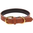 thumbnail image 1 of Basic Classic Padded Leather Pet Collars for Cats Puppy Small Medium Dogs - Brown, 1 of 2