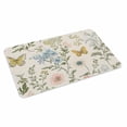 thumbnail image 4 of Wildflowers Door Mat Indoor Outdoor, Spring Flowers Plants Farmhouse Pastoral Non Slip Welcome Mat with Rubber Backing, Absorbent Fabric Front Door Mats Entryway Rug for Home Patio Entrance 20"x31.5", 4 of 9