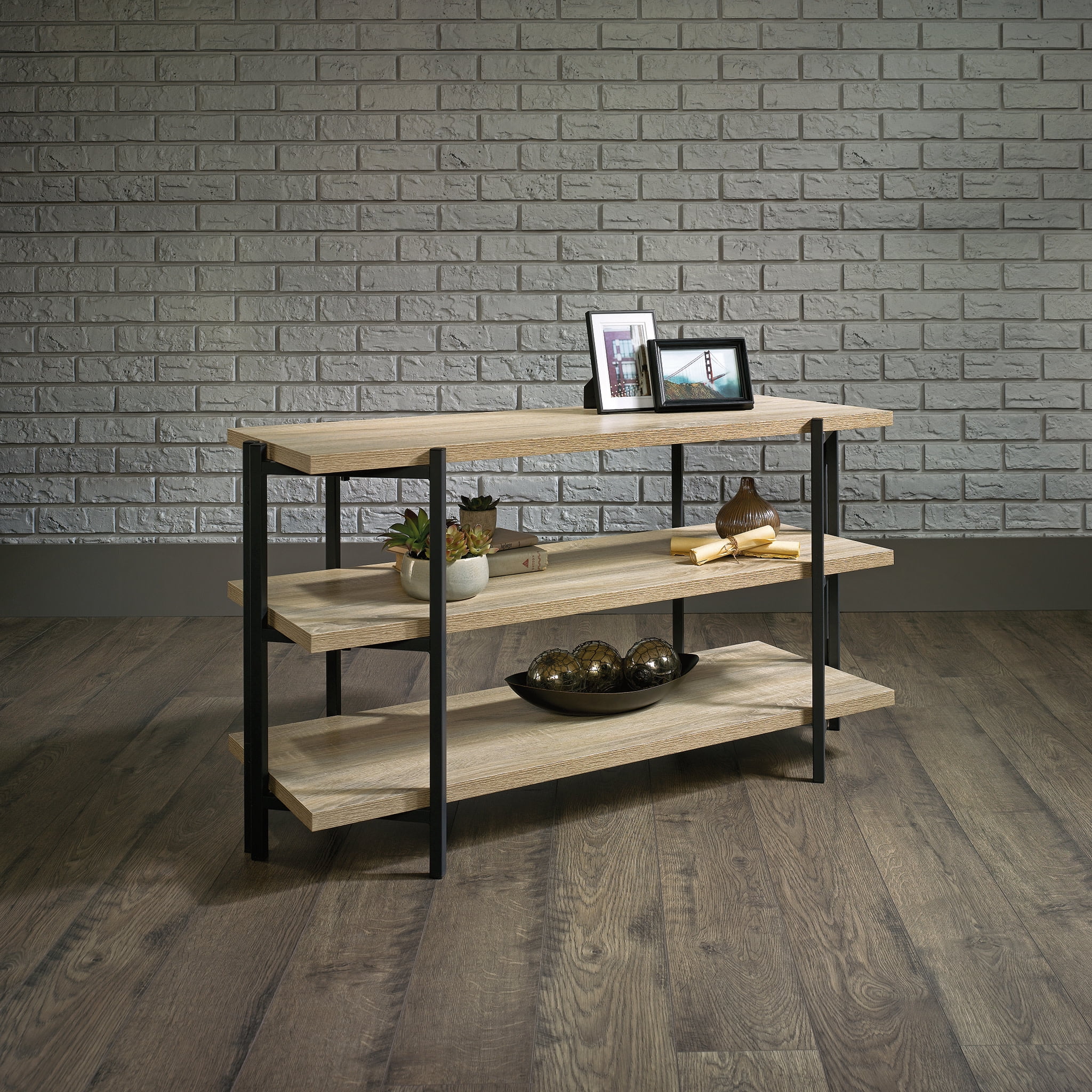 Sauder Curiod Console for TV's up to 42", Charter Oak Finish