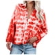 thumbnail image 1 of Tops de mujer Camisas Blusas Elegantes Camisas casuales de manga larga Tie-dye Button Abrigo de solapa recreativo Odeerbi  ODB-5, 1 of 8