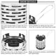 thumbnail image 5 of Estufa de camping DEWIN - Mini estufa de gas portátil plegable de metal para exteriores, con cubierta, accesorio para acampar y hacer senderismo, 5 of 8