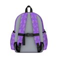 thumbnail image 3 of Butterfly White Silhouette Pattern Cute School Backpack with Padded Back and Adjustable Shoulder Straps 13.4"x11"x4.7", 3 of 5