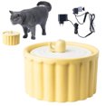 thumbnail image 1 of Cat Water Fountain Ceramic Kitty Water Dispenser With 1.5W Low Voltage Cat Watering Supplies For Living Room Bedroom Pet ShopWise Round, 1 of 10