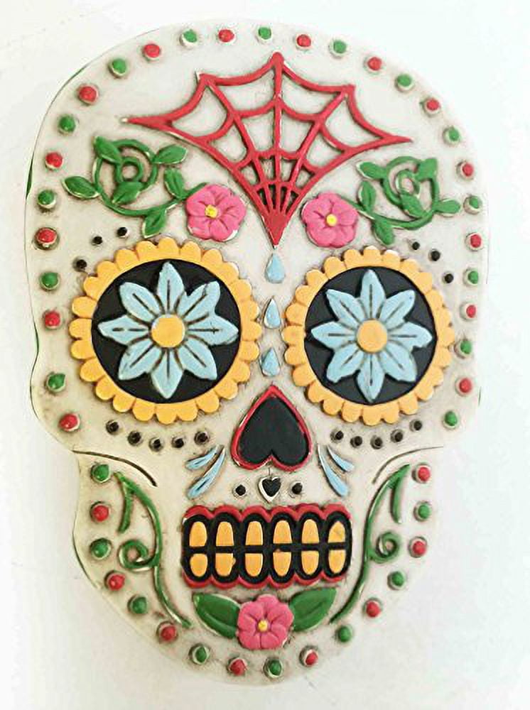 DAY OF THE DEAD GOTHIC WEDDING SKELETON HEAD JEWELRY BOX DIAS DE LOS MUERTOS
