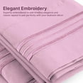 thumbnail image 4 of CGK Linens Extra Soft Pillowcases Set of 4 - Queen / Standard Size Hotel Luxury Breathable & Cozy 4-Piece Pillow Covers, Light Pink, 4 of 7