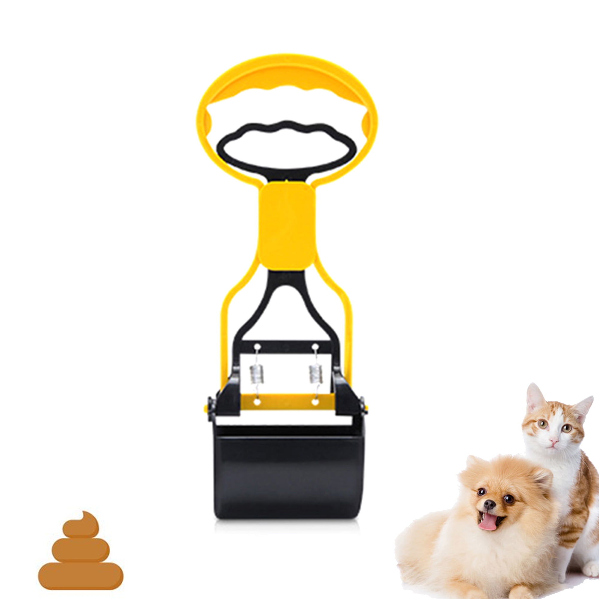 Pet Touch Pooper Scooper for Dogs and Cats Long Handled Poo Picker with Large Jaws 