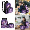 thumbnail image 4 of Pzuqiu Star Axolotl Kids Backpack for School Girls 8-12 4pcs School Backpacks Sets with Lunch Bag Pencil Case 17 Inch Bookpack with Shoulder Strap Camping Bacpack for Teens, 4 of 7
