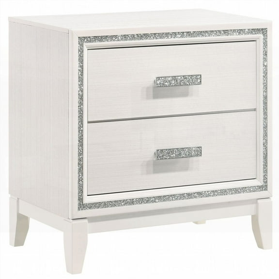 2-Drawer Nightstand with Modern and Traditional Blend