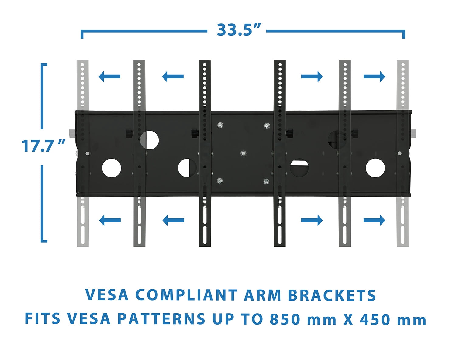 Mount-It! Full Motion Tv Wall Mount, Long Extension, Fits 55" to Max 70" Tv, Holds up to s220 lbs. Capacity