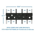 thumbnail image 2 of Mount-It! Full Motion Tv Wall Mount, Long Extension, Fits 55" to Max 70" Tv, Holds up to s220 lbs. Capacity, 2 of 7