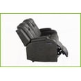 thumbnail image 5 of Modern Gray 3-Piece Power Reclining Living Room Set – Pebbled Faux Leather, LED Lights & USB Ports, 5 of 25