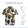 thumbnail image 7 of High Quality Hawaiian Shirts for Men Short Sleeve Aloha Beach Shirt Floral Summer Casual Button Down Shirts Blouses BPS9SJ, 7 of 7