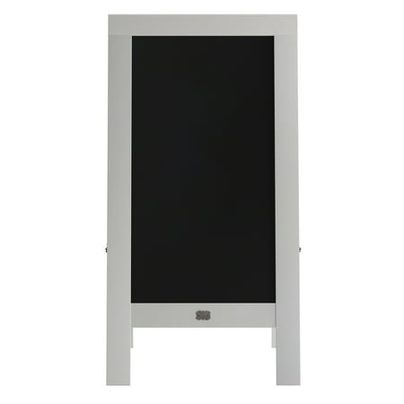 Alamont Home - Canterbury 20"W x 2-26"D x 40"H Magnetic A-Frame Chalkboard - Solid White