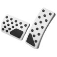 thumbnail image 1 of 1 Juego Coche Freno Pedal Pastilla Gasolina Acelerador Pedal Cubierta Plateado Tono, 1 of 7
