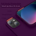 thumbnail image 4 of for iPhone 13 Case, iPhone 14 Case, Silicone Ultra Slim Shockproof Protective Phone Case with [Soft Anti-Scratch Microfiber Lining], 6.1 inch, Wine Red, 4 of 13
