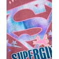 thumbnail image 6 of DC Comics Justice League Big Girls' Cropped 2-Piece T-Shirt and Skort Set Supergirl Pink Wash, 6 of 7