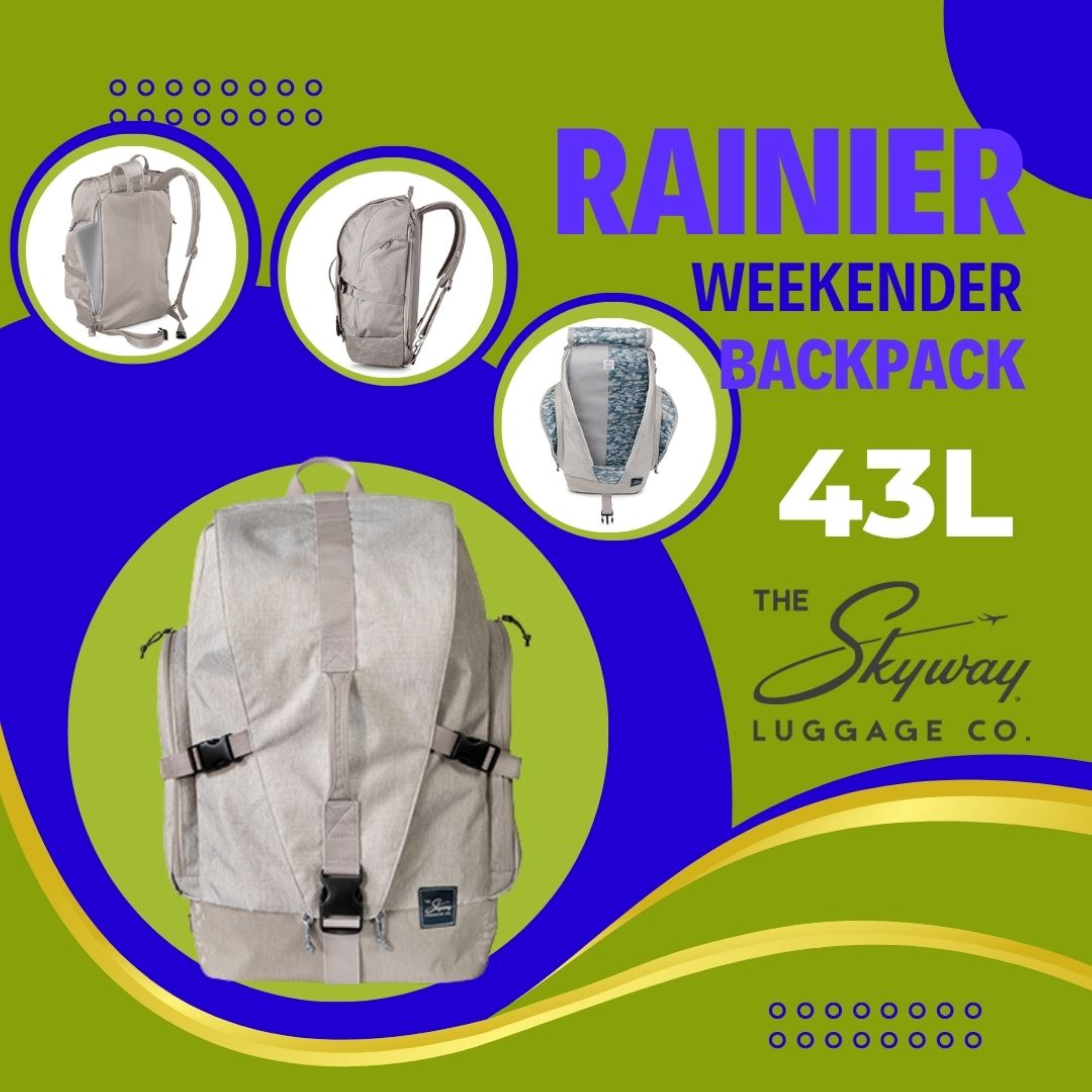 Skyway Luggage Rainier Weekender Backpack, Adult, 43L