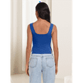 thumbnail image 6 of Womens Going Out Crop Tops Backless Tank Tops Summer Y2k Teen Basics Cute Clothes Royal Blue L, 6 of 7