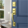 thumbnail image 5 of BALDWIN Torrey Pines Venetian Bronze Low Profile Single Cylinder Entry Door Handleset w/ Torrey Door Handle ft SmartKey Security, 5 of 7