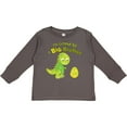 thumbnail image 3 of Inktastic I'm Gonna Be a Big Brother-dino Boys Long Sleeve Toddler T-Shirt, 3 of 5