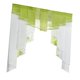 thumbnail image 4 of Cortina transparente para ventana, elegante cortina plisada de tul Verde 140Wx145H, 4 of 7